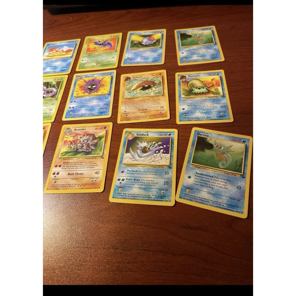 15 Pokemon Cards from‎ the Fossil Collection